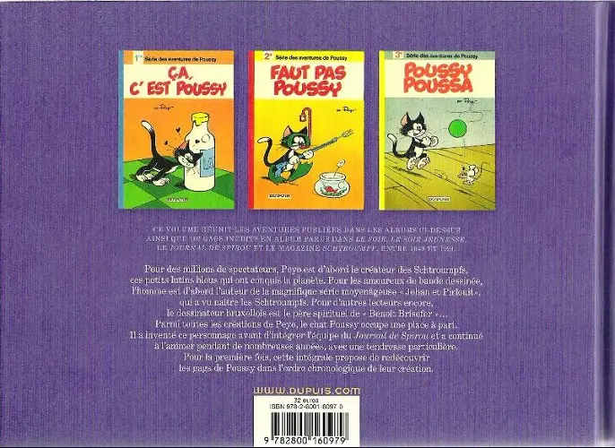 Verso de l'album Poussy L'Intégrale