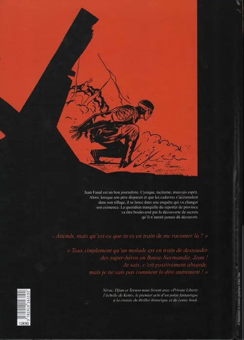 Verso de l'album Private Liberty Tome 1 L'échelle de Kent