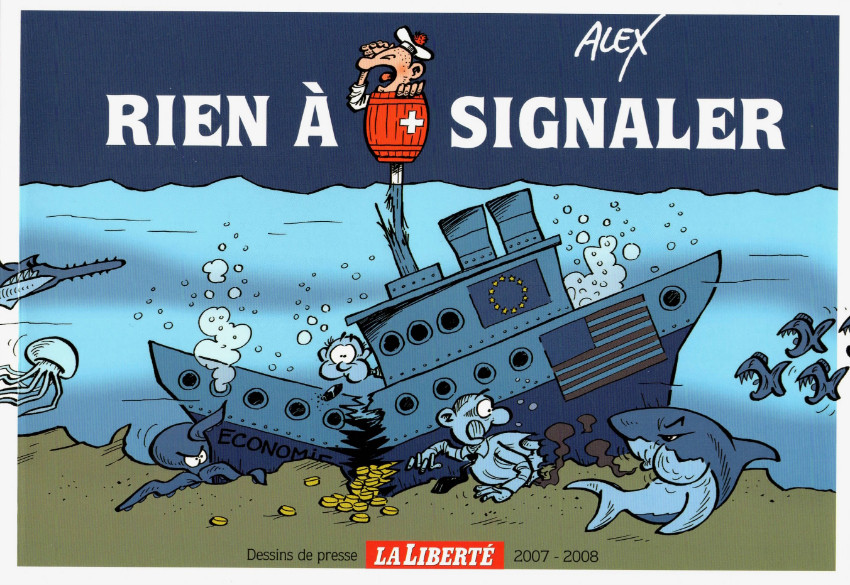 Couverture de l'album Alex - Dessins de presse Rien à signaler - Dessins de presse 2007-2008