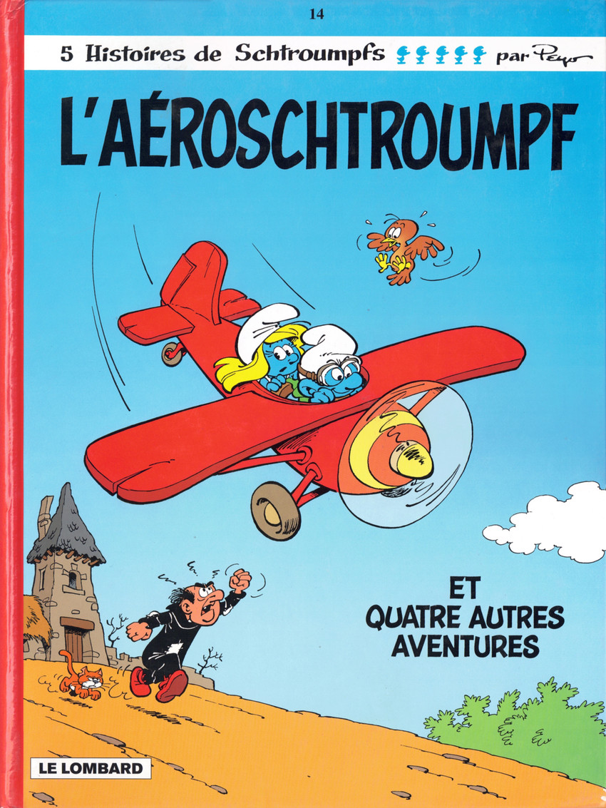 Couverture de l'album Les Schtroumpfs Tome 14 L'aéroschtroumpf