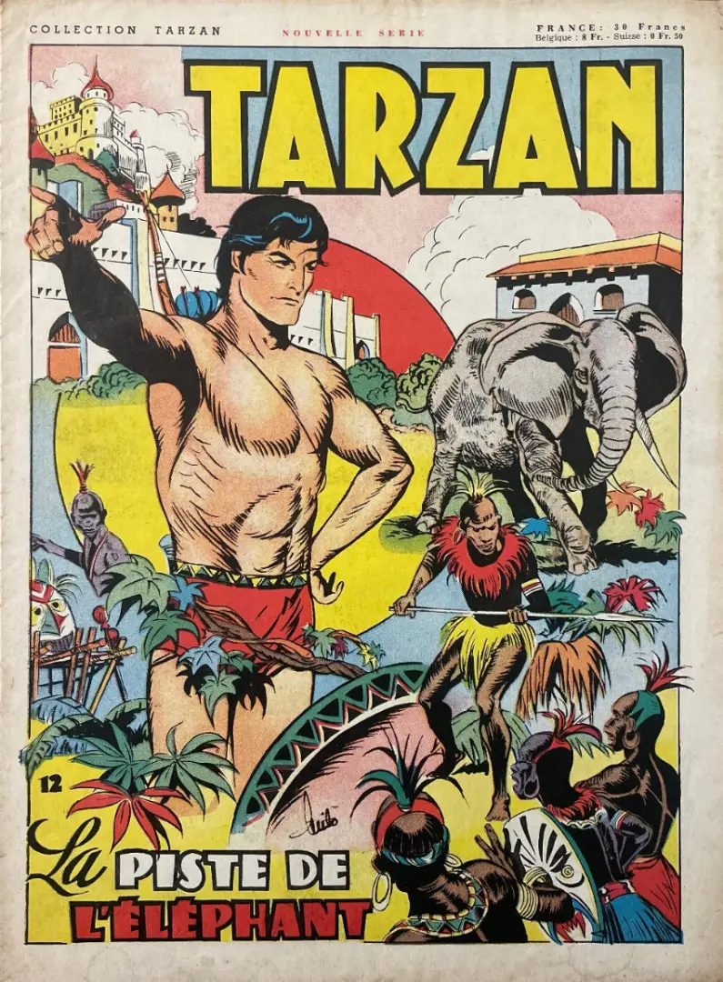 Couverture de l'album Tarzan (collection Tarzan) 12 La piste de l'éléphant