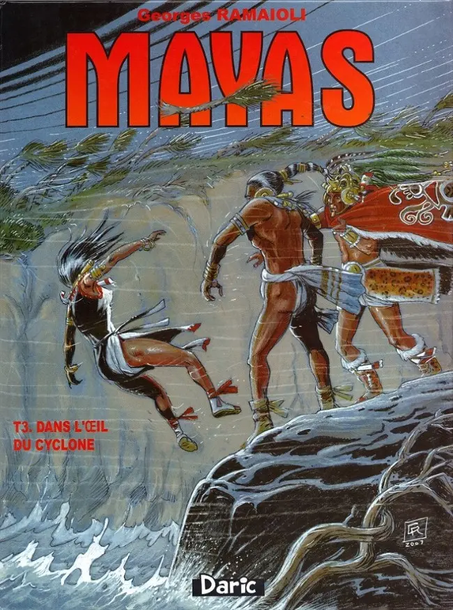 Couverture de l'album Mayas Tome 3 Dans l'œil du cyclone