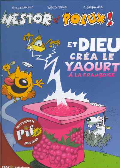 Couverture de l'album Nestor et Polux ! Tome 1 Et Dieu créa le yaourt à la framboise