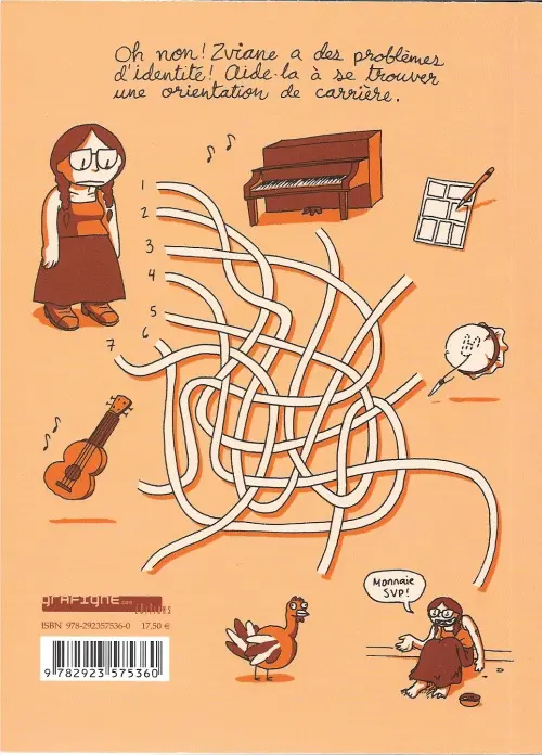 Verso de l'album Le Quart de milimètre