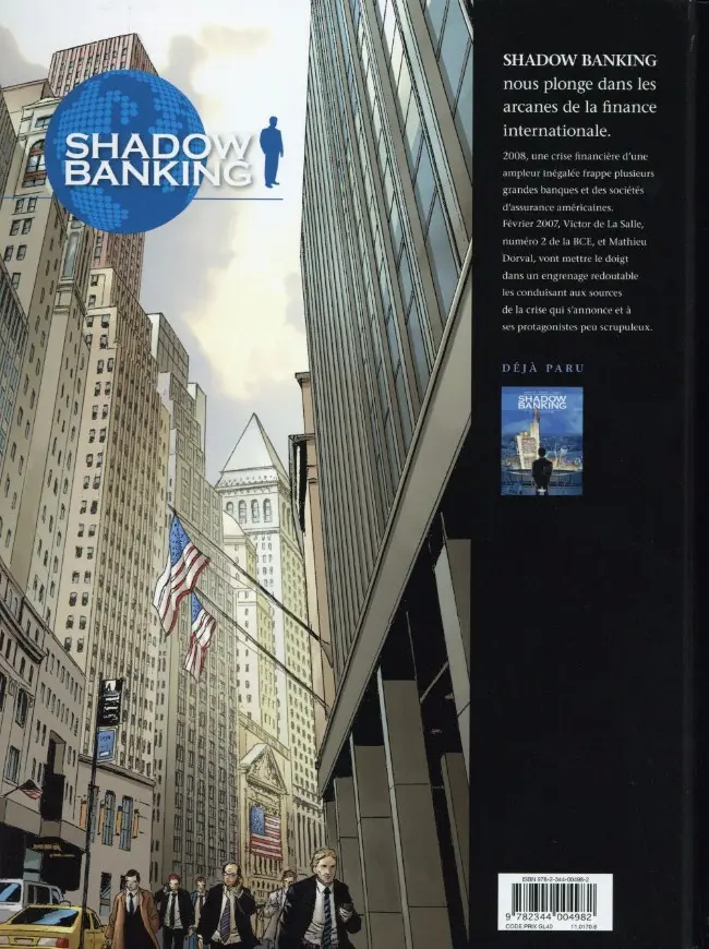 Verso de l'album Shadow Banking Tome 2 Engrenage