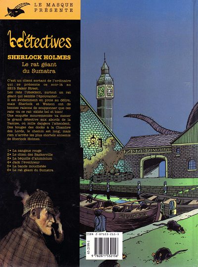Verso de l'album Sherlock Holmes Tome 6 Le rat géant du Sumatra