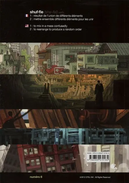 Verso de l'album Shuffle Tome 6 Structures
