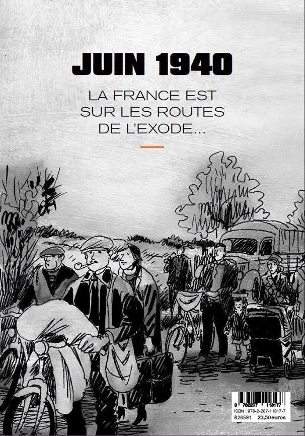 Verso de l'album Suite française Tempête en juin