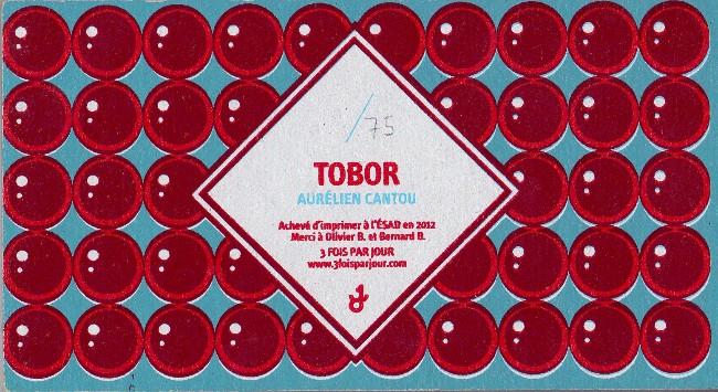 Verso de l'album Tobor