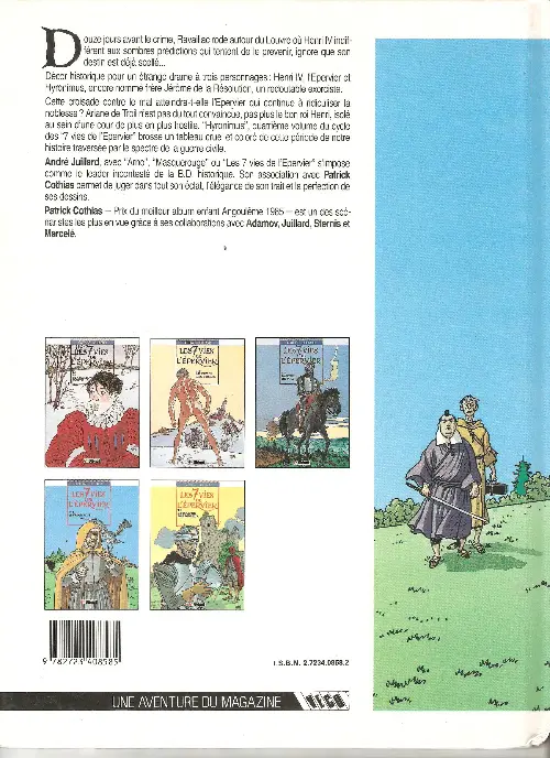 Verso de l'album Les 7 Vies de l'Épervier Tome 4 Hyronimus