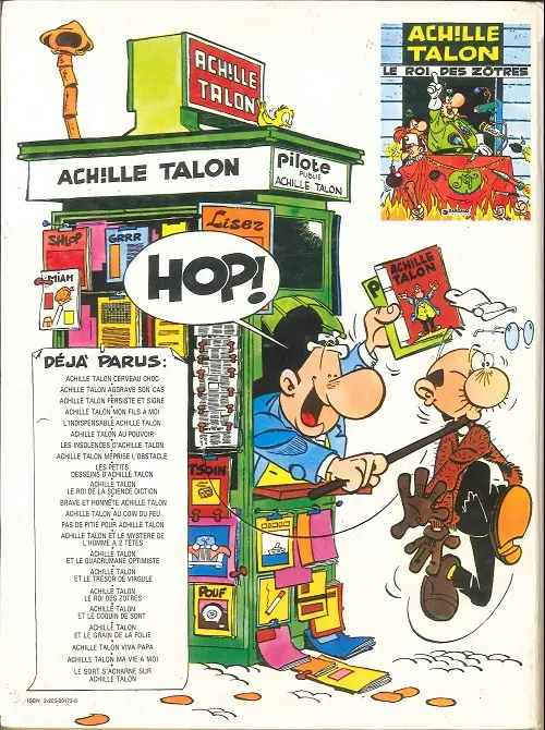 Verso de l'album Achille Talon Tome 1 Les idées d'Achille Talon cerveau-choc !