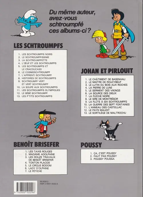 Verso de l'album Benoît Brisefer Tome 5 Le cirque Bodoni