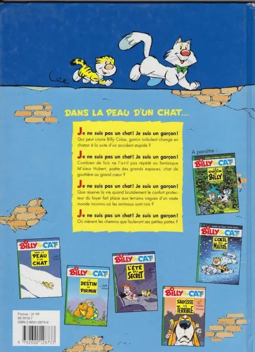 Verso de l'album Billy the Cat Tome 2 Le destin de Pirmin