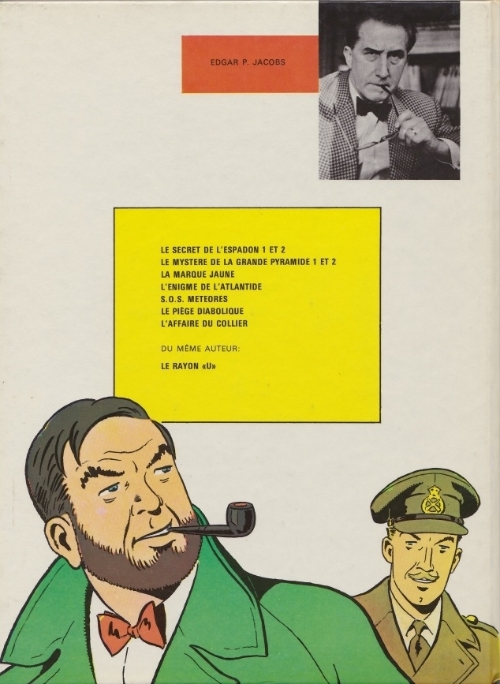 Verso de l'album Blake et Mortimer Tome 2 Le Secret de l'Espadon 2