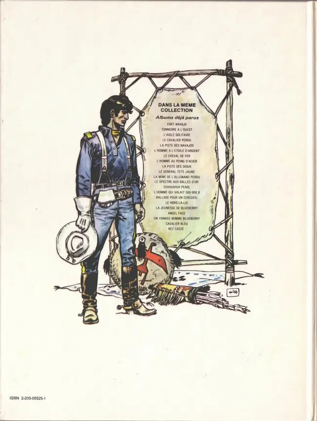 Verso de l'album Blueberry Tome 9 La piste des Sioux