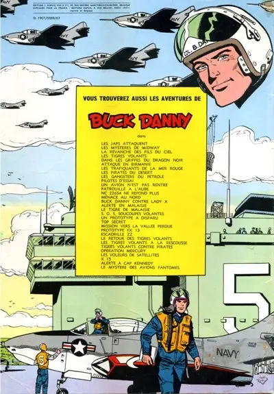 Verso de l'album Buck Danny Tome 6 Attaque en Birmanie