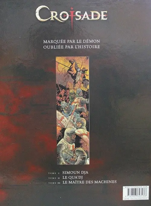Verso de l'album Croisade Tome 1 Simoun Dja