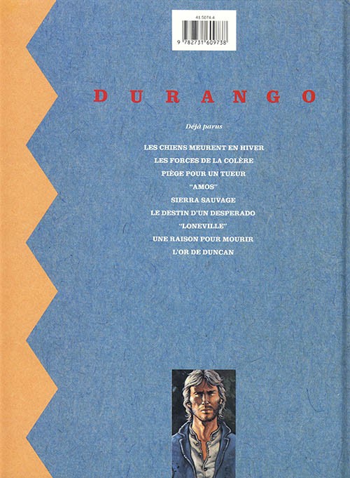 Verso de l'album Durango Tome 3 Piège pour un tueur