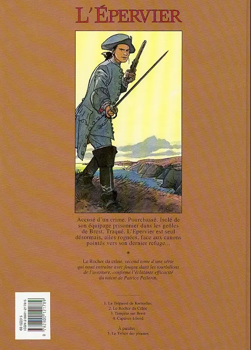 Verso de l'album L'Épervier Tome 2 Le Rocher du crâne