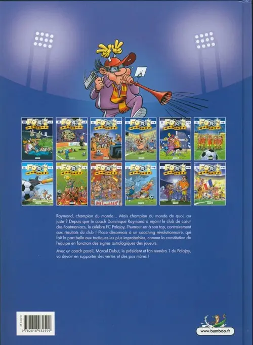 Verso de l'album Les Foot-maniacs Tome 8