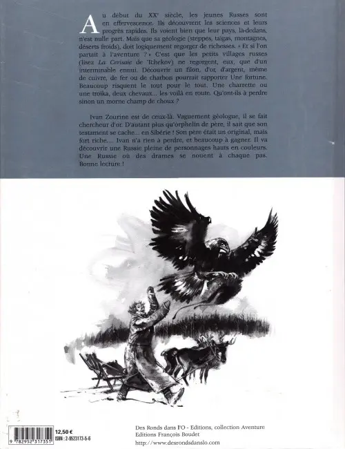 Verso de l'album Ivan Zourine Tome 1 Le testament de Sibérie