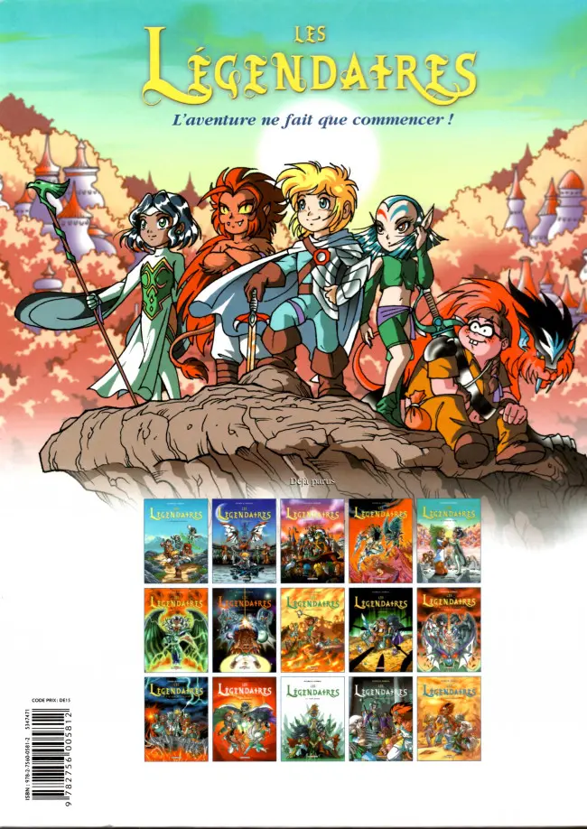 Verso de l'album Les Légendaires Tome 8 Griffes et plumes
