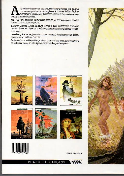 Verso de l'album Les Pionniers du Nouveau Monde Tome 3 Le champ d'en-haut