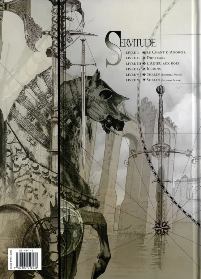 Verso de l'album Servitude Livre III L'Adieu aux Rois