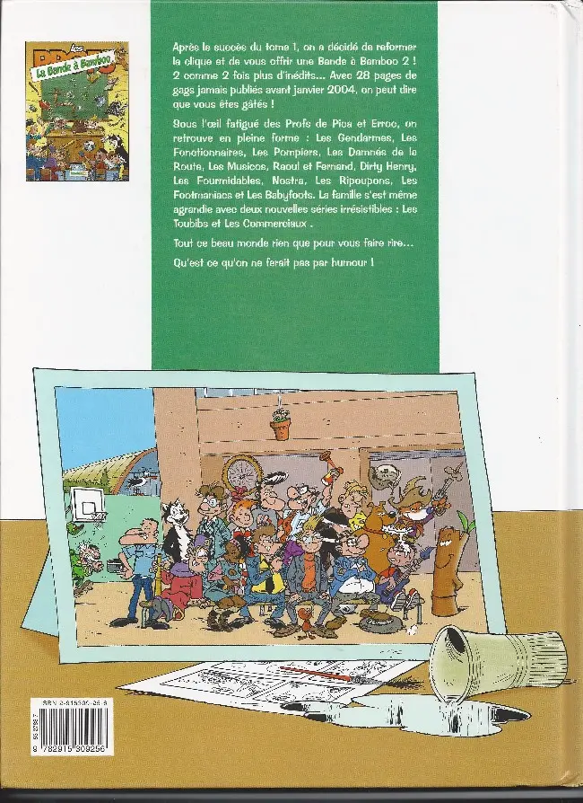 Verso de l'album La Bande à Bamboo Tome 2