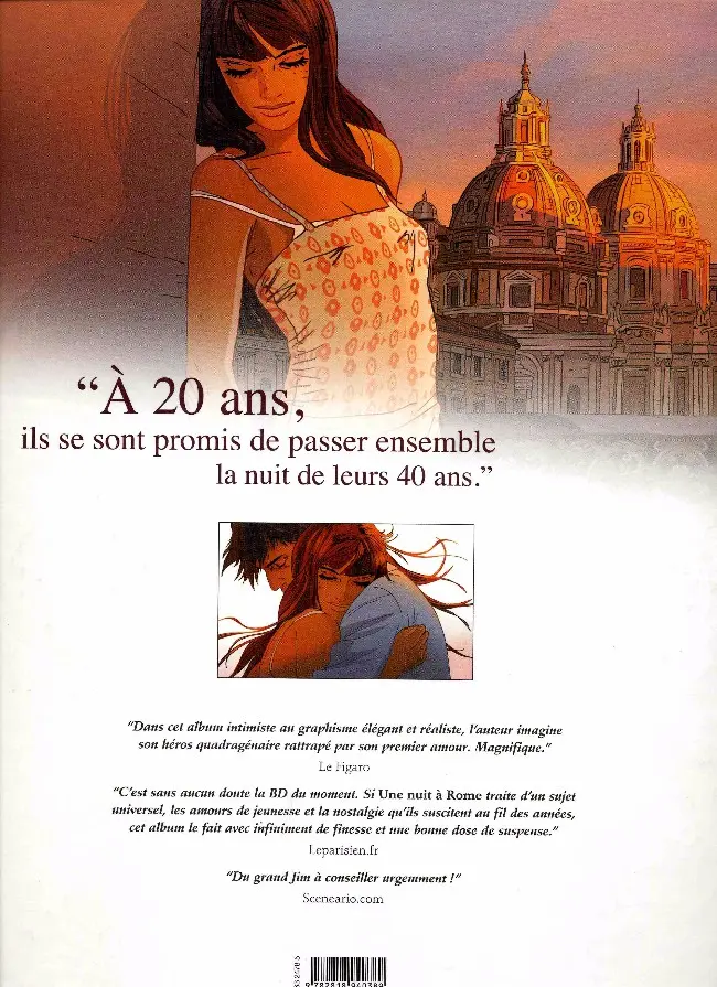 Verso de l'album Une nuit à Rome Intégrale