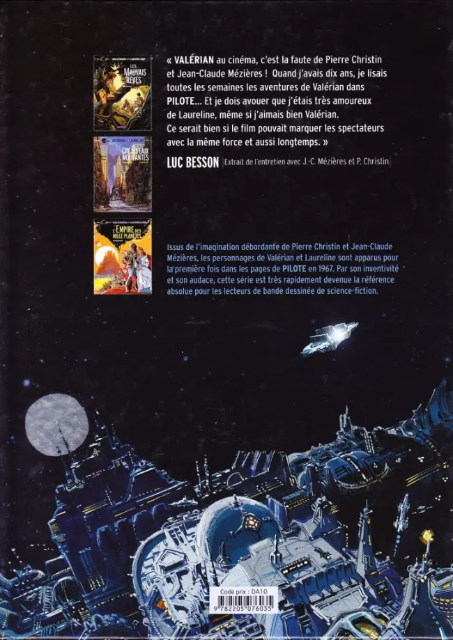 Verso de l'album Valérian et Laureline - L'intégrale Volume 1