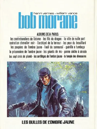 Verso de l'album Bob Morane Tome 25 Les bulles de l'ombre jaune