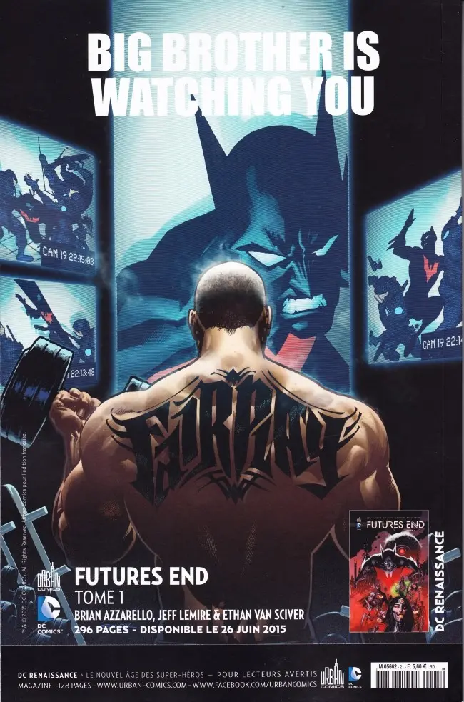Verso de l'album Justice League Saga #21