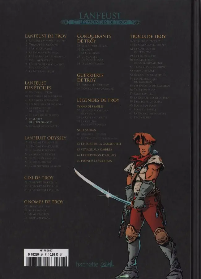 Verso de l'album Lanfeust et les mondes de Troy Tome 15 Lanfeust des Étoiles - Le secret des Dolphantes