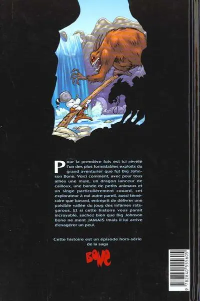 Verso de l'album Bone Big Johnson Bone contre les rats-garous