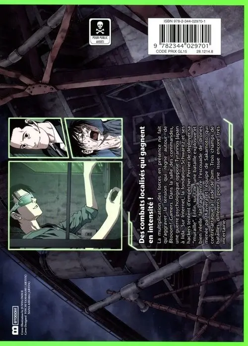 Verso de l'album Btooom ! 24