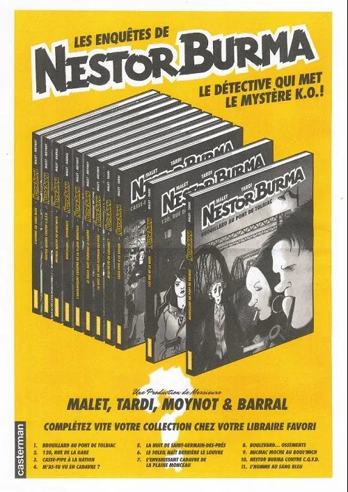 Verso de l'album Nestor Burma Corrida aux Champs Elysées numéro 3