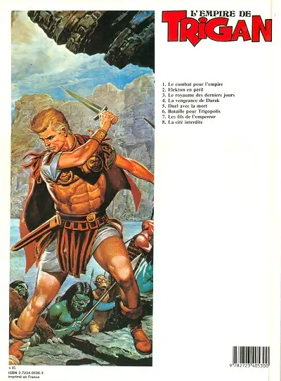 Verso de l'album Trigan Tome 12 La cité interdite