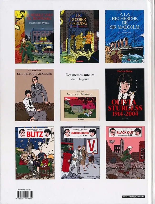 Verso de l'album Blitz Tome 3 Black Out et autres histoires du Blitz