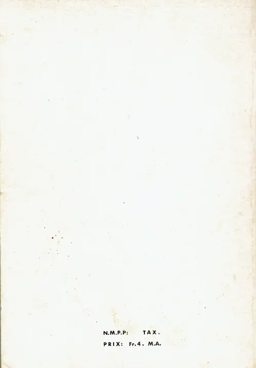 Verso de l'album Strange Album N° 9