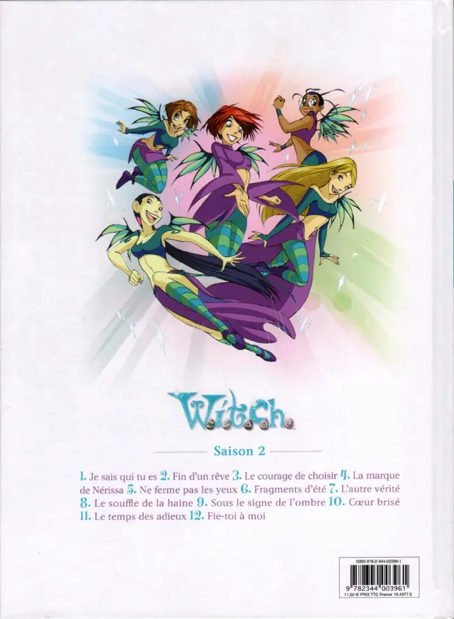 Verso de l'album W.I.T.C.H. Tome 11 Le temps des adieux