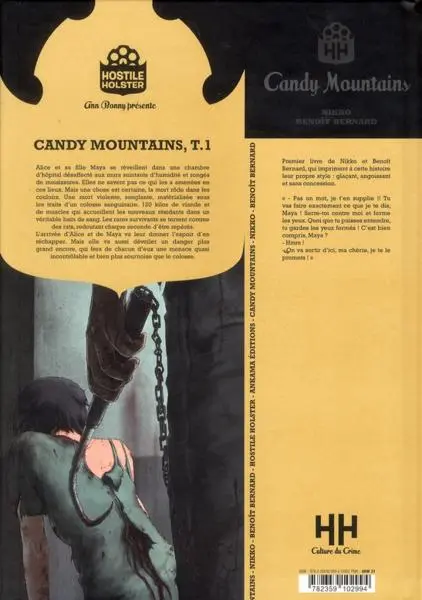 Verso de l'album Candy Mountains Tome 1