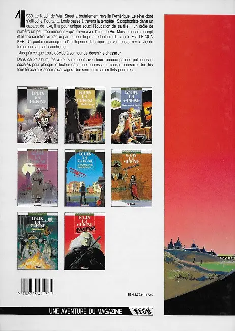 Verso de l'album Louis la Guigne Tome 8 Fureur