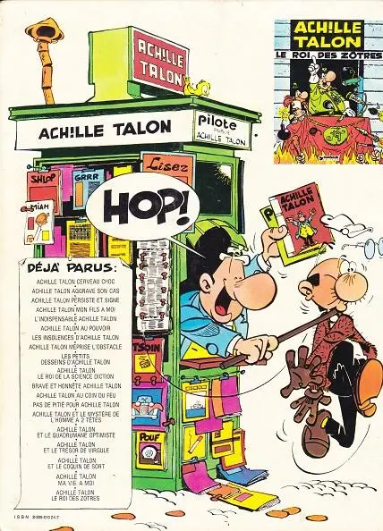 Verso de l'album Achille Talon Tome 14 Achille Talon et le mystère de l'homme à deux têtes