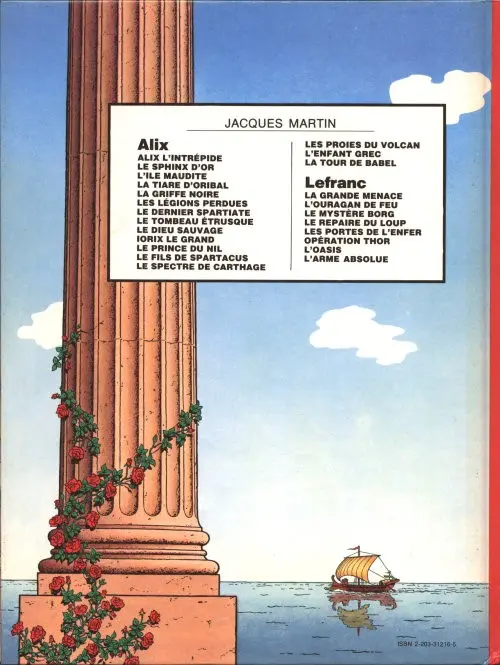 Verso de l'album Alix Tome 16 La tour de Babel