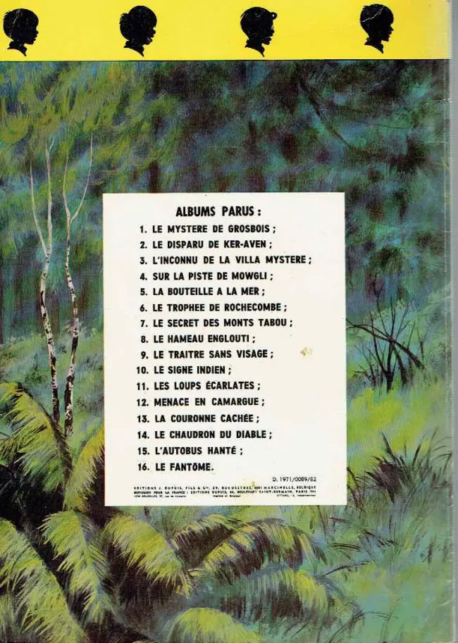 Verso de l'album La Patrouille des Castors Tome 13 La couronne cachée