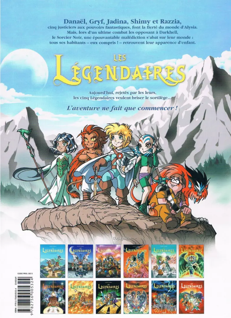 Verso de l'album Les Légendaires Tome 7 Aube et Crépuscule