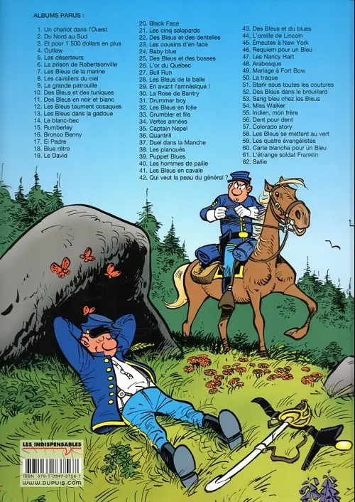 Verso de l'album Les Tuniques Bleues Tome 52 Des bleus dans le brouillard
