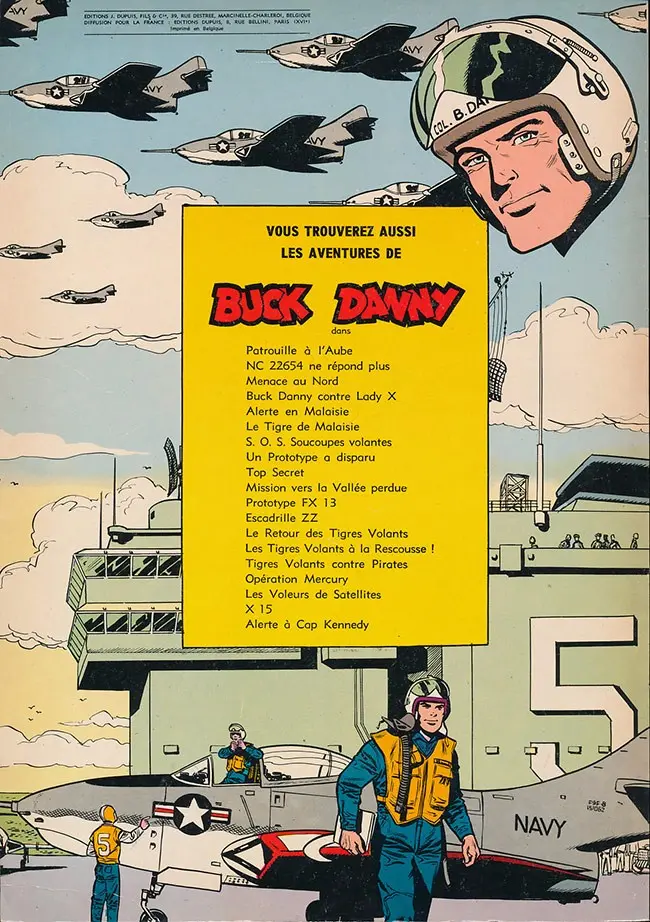 Verso de l'album Buck Danny Tome 13 Un avion n'est pas rentré