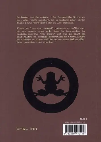 Verso de l'album Les Carnets de la Grenouille Noire Tome 3 2nd generation